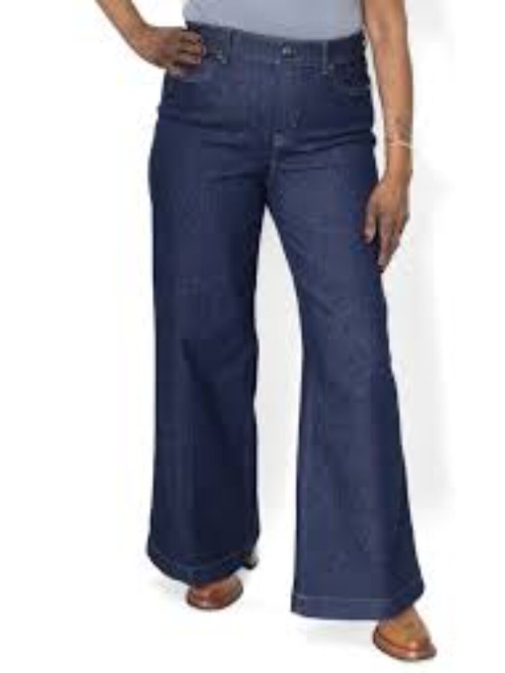 NWT SPANXSHAPE™  Everywear Plus Size Wide  Leg Jeans